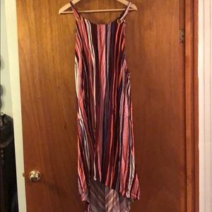 Ava & Viv striped hi-lo tie dress